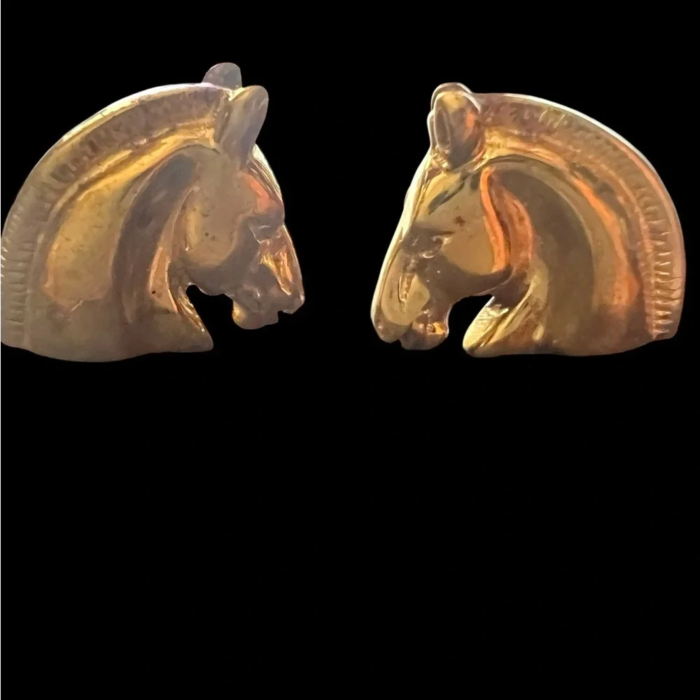 Hermes Bijouterie Fantaisie Horse Head Earrings - Picture 7 of 9